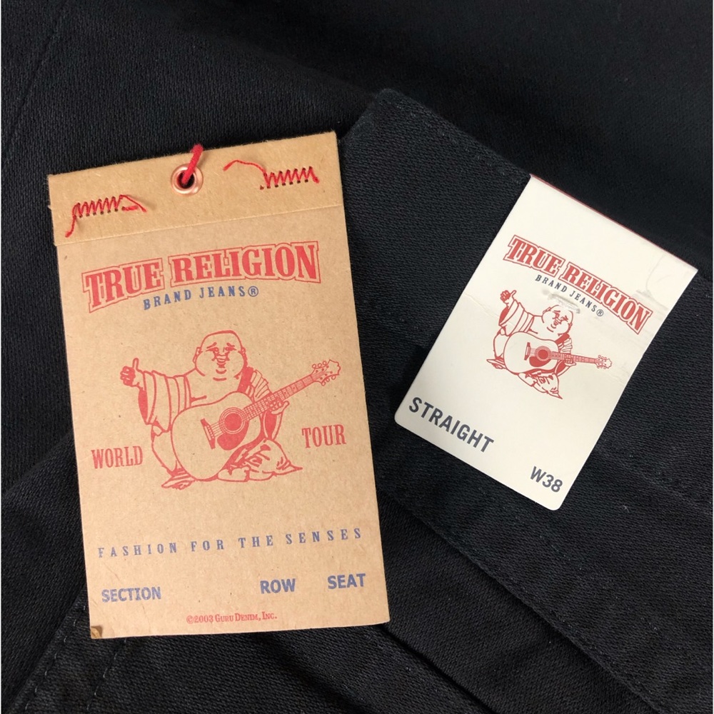 True Religion Ricky Straight Jean Black 💜HP 7x!!! Holiday Gift for Him - Picture 8 of 8